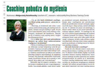 Coaching pobudza do myślenia