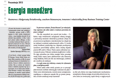 Energia menedżera